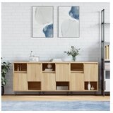 vidaXL Komoda 3 kosi sonoma hrast inženirski les | Shoptok.si