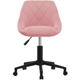 Okretna Radna stolica - Uredska stolica ružičasta baršunasta - Ružičasta 1 | shoptok.hr