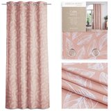  Curtain CALM color powder pink printed theme vegetable style classic silver silver metal eyelets velvet 140x250 AmeliaHome | shoptok.hr