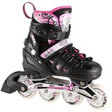  Nh10905 4u1 roze led veličine s (31-34) roleri/klizaljke nils extreme Cijene