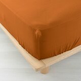 Douceur d intérieur Narančasta/smeđa plahta od muslina 160x200 cm Angelia – Cijene