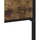 Metalni Kovinski posteljni okvir brez vzmetnice dimljen hrast 193x203cm, (21609918) | Shoptok.si