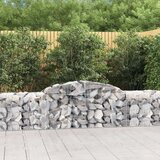 vidaXL Lučne gabionske košare 9 kom 300x50x60/80 cm pocinčano željezo | shoptok.hr