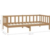  Dnevni ležaj s madracem 90x200 cm boja meda od masivne borovine | shoptok.hr