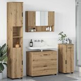 vidaXL Set namještaja za kupaonicu s ladicama 4 pcs hrast artisan | shoptok.hr