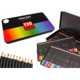  Set of 120 Art Crayons Metal Container | Shoptok.si