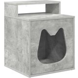 vidaXL Mačja Kuća Beton 42 5 x 40 x 53 5 cm Konstruirano drvo | shoptok.hr