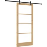 vidaXL klizna vrata s kompletnim setom 93x211 cm od masivne borovine | shoptok.hr