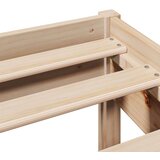 vidaXL Posteljni okvir brez vzmetnice 135x190 cm trdna borovina | Shoptok.si
