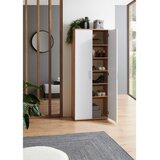 XORA omara za čevlje bela, hrast artisan | Shoptok.si