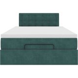 vidaXL okvir za krevet s madraca tamnozeleni 120x190 cm baršunasti | shoptok.hr