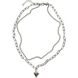 Urban Classics Accessoires Heart Icon Layering Necklace silver Cijene