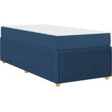  Konstrukcija postelje z vzmetnico Modra 100 x 200 cm blago, (5000126699) | Shoptok.si