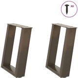  Noge za klub stolić U-oblik 2 kom Prirodni čelik 28 x (42-43) cm Čelik - Prirodna 28 x (42-43) cm 1 | shoptok.hr