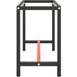 vidaXL Okvir za radni stol mat crni i mat crveni 110x50x79 cm metalni | shoptok.hr