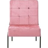 The Living Store Stol za sproščanje 65x79x87 cm roza žamet - Stol Za Sproščanje, (21419703) | Shoptok.si