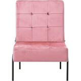 The Living Store Stolica za opuštanje 65 x 79 x 87 cm ružičasta baršunasta | shoptok.hr