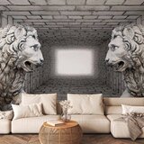  Foto tapeta - Stone Lions 392x280 Samoljepljiva | shoptok.hr