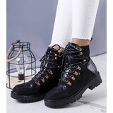 Gemre Black insulated ankle boots workers trapper Leneo | ePonuda.com