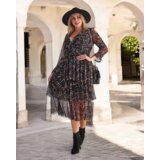 Resti Black patterned women's maxi dress | Eponuda.ba