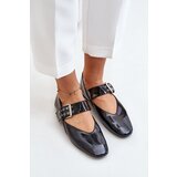 Boto FI1 Lacquered Ballerinas With Strap Black Azirae | Eponuda.ba