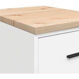  Garažni ormar za odlaganje bijeli 40x51x85 cm masivne borovine | shoptok.hr
