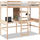 Maison Chic Okvir za pograd - Posteljni okvir - Enojna postelja brez vzmetnice bel 80x200 cm trdna borovina-J90, (21772475) | Shoptok.si