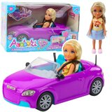 Lean Toys Mini punčka v vijoličnem kabrioletu | Shoptok.si