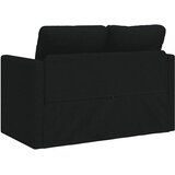 Podni kauč na razvlačenje 2-u-1 crni 112x174x55 cm od tkanine | shoptok.hr