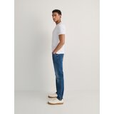 Reserved - Slim traperice isprana izgleda - plavo | shoptok.hr