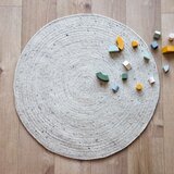 Nattiot Bela obojestranska ročno tkana okrogla preproga iz mešanice volne ø 160 cm Neethu Natural L – | Shoptok.si