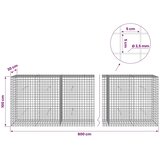  Gabion s žicom debljine 3 5 mm i mrežom 5x5 cm 800x30x100 cm - 30 cm 100 cm 800 x 230 cm | shoptok.hr