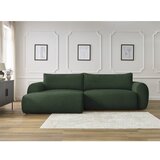 Bobochic Paris Tamno zelena sklopiva kutna garnitura od samta (s lijevim kutom) Lucien – | shoptok.hr