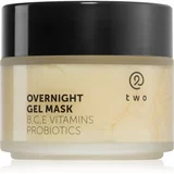 Two Cosmetics Overnight Gel Mask vlažilna in hranilna maska za obraz s probiotiki 100 ml