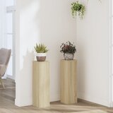Furnova Stojalo za rastline 2 kosa sonoma hrast 17x17x60 cm inž. les, (21922163) Cene
