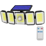 5-panelni rotacijski 300 LED solarni svetilnik z senzorjem gibanja in daljinskim upravljalnikom, IP65 vodoodporen, (5000345767)