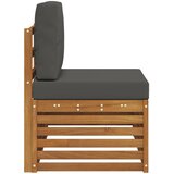  Vanjski krajnji kauč s jastukom Prirodna 91 x 63 x 73 cm | shoptok.hr