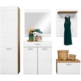 Mömax Garderobni Panel Auris, Bela, Barva Hrasta | Shoptok.si
