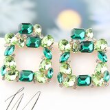  Naušnice Kristal - Zelena KP39523 | Shoptok.si