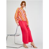 Orsay Pink-Orange Ladies Striped Satin Blouse - Women | Eponuda.ba