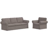  Set sofe 2 pcs Sivo-smeđa 215 x 82 x 80 cm tkanina | shoptok.hr