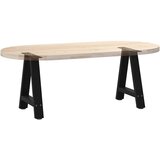  Noge za klub stolić A-oblika 2 kom Crne 38 x (42-43) cm Čelik | shoptok.hr