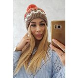 Kesi Women's cap Laila K283 dark beige+ecru Cene