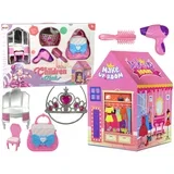 Tent for Kids Beauty Salon Pink Accessories Crown