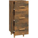  Komoda boja dimljenog hrasta 34 5x34x90 cm konstruirano drvo | shoptok.hr