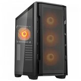 COUGAR GAMING | Uniface RGB Black | PC Case | Mid Tower / Mesh Front Panel / 4 x 120mm ARGB Fans / TG Left Panel / Black | Eponuda.ba