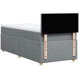  Krevet s oprugama i madracem svjetlosivi 100x200 cm od tkanine | shoptok.hr