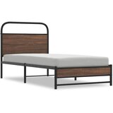 Maison Chic Posteljni okvir - Enojna postelja - Postelja za odrasle brez vzmetnice 90x200 cm rjav hrast inž. les-J6710, (21770614) | Shoptok.si