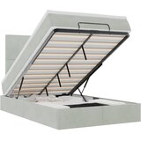Maison Chic Otomanski Posteljni okvir - Dvoposteljna postelja - Zakonska postelja z vzmetnicami siv 120x200cm žamet-J1055, (21772615) | Shoptok.si