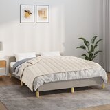 vidaXL Obtežena odeja svetlo krem 137x200 cm 10 kg blago Cene